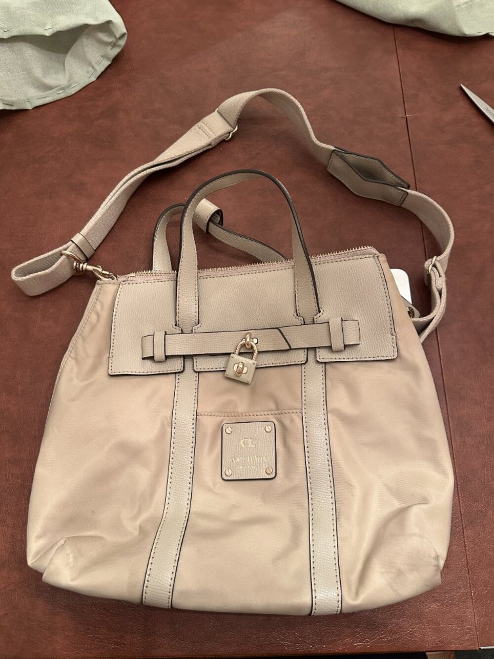 100% Authentic Henri Bendel Jetsetter Leather Backpack (Tan)